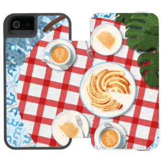 Kuchen und Kaffee für zwei Personen Incipio Watson™ iPhone 5 Geldbörsen Hülle