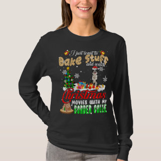 Kuchen und Weihnachtsfilme mit meinem Bord ansehen T-Shirt