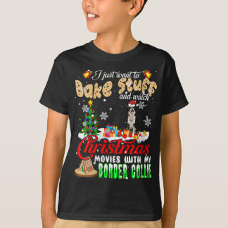 Kuchen und Weihnachtsfilme mit meinem Bord ansehen T-Shirt