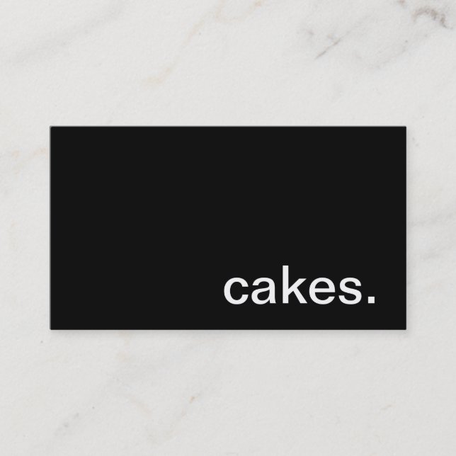 Kuchen-Visitenkarte Visitenkarte (Vorderseite)