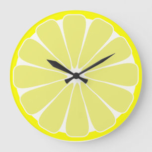 Küchen-Zitronen-Frucht-Wanduhr-Geschenk Große Wanduhr