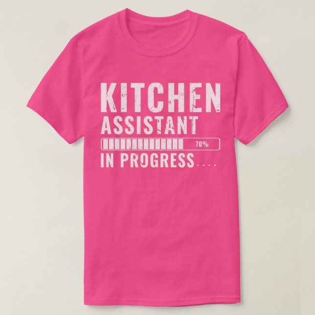 Küchenassistent bei der Ausbildung des künftigen P T-Shirt (Design vorne)