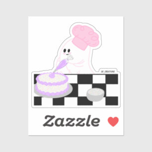 Kuchendekorationsghost Aufkleber