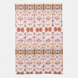 Kücheneinrichtung in Rote Rose und Aquamarin Geschirrtuch