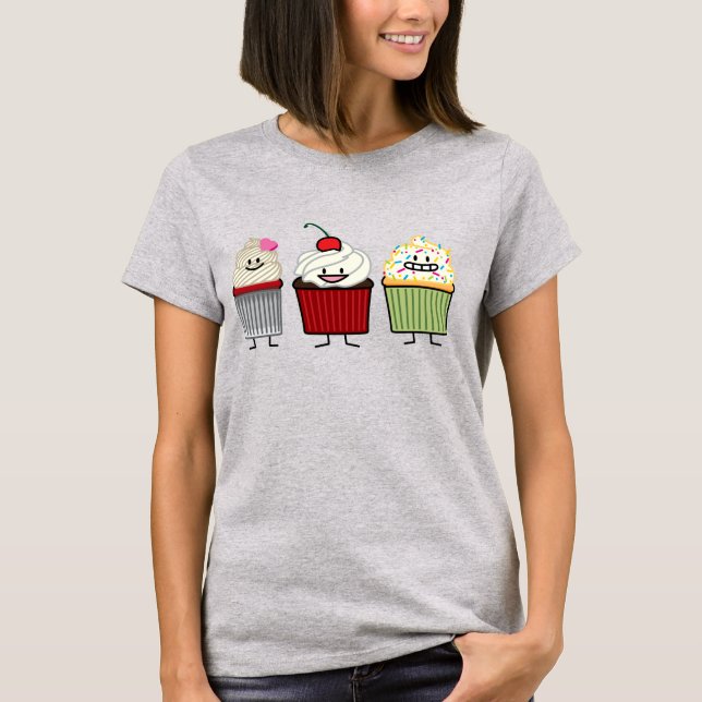Kuchenfamilienzuckerglasur besprüht T-Shirt (Vorderseite)