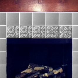 Küchenfliesen, graues und weißes Ovatblatt Fliese