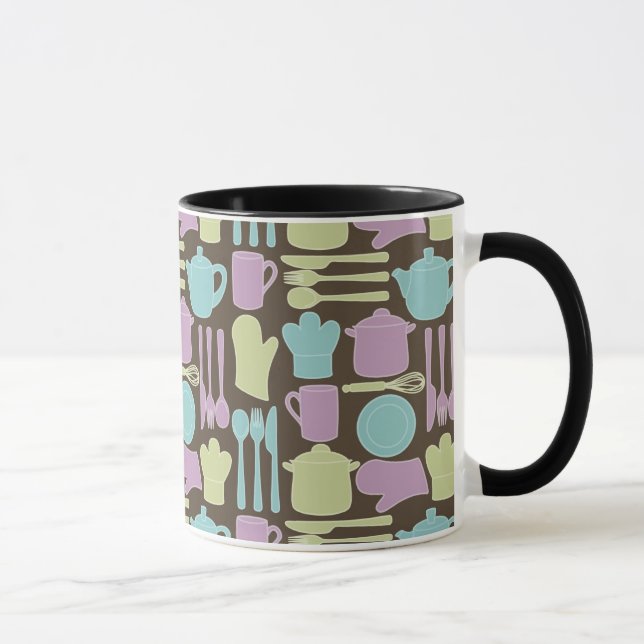 Küchengeräte Muster 2 Tasse (Rechts)
