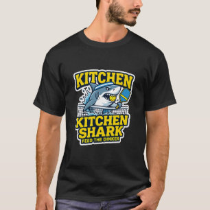 Küchenhai Lustiger Pickleball Füttere den Dinker T-Shirt