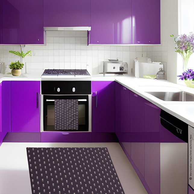 Küchenhandtuch - Dracula Junior Geschirrtuch (DJ Kitchen Towel & Mat designed by Poet Adiela Akoo.  Browse my store for more great decor finds now)