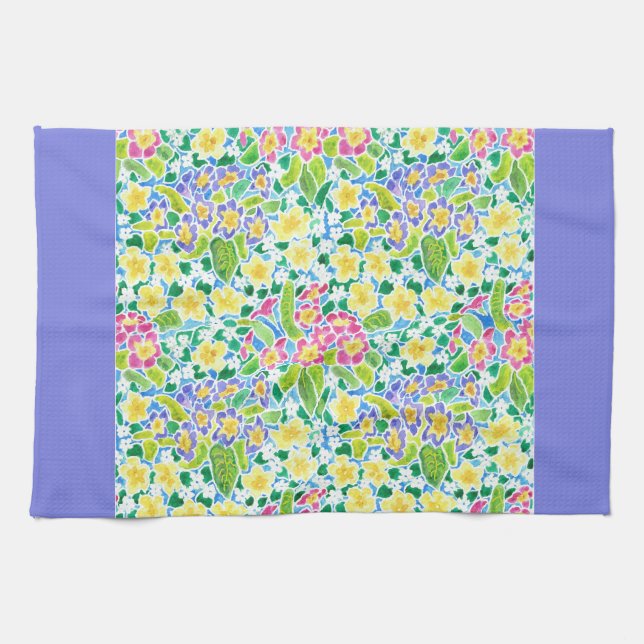 Küchenhandtuch, Frühlingskröten, Pulver blau Handtuch (Horizontal)