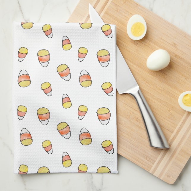 Küchenhandtuch mit Candy Corn Geschirrtuch (Viertel Falte)