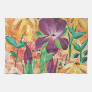 Küchenhandtuch mit Feuer und Iris Geschirrtuch