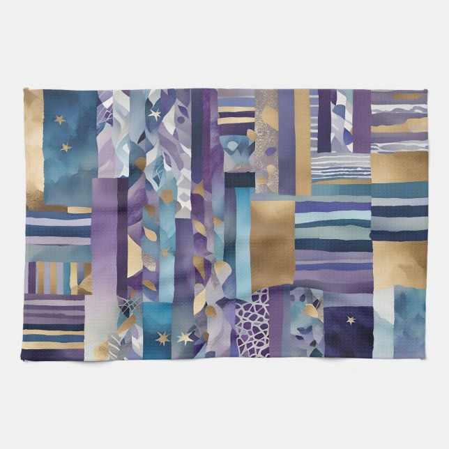 Küchenhandtuch mit Patchwork Geschirrtuch (Horizontal)