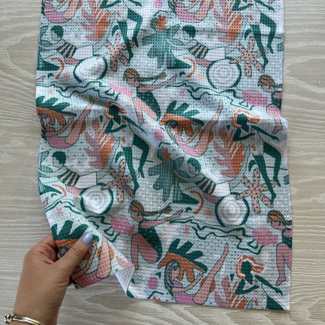 Küchenhandtuch: Unterwasser schwimmen Geschirrtuch (Von Creator hochgeladen)