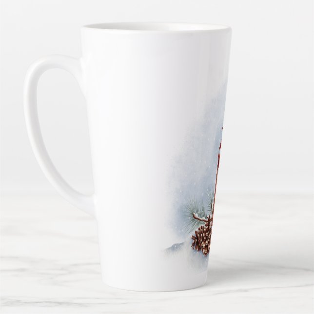 Küchenhandtücher mit roter Laterne und glühender K Milchtasse (Links)