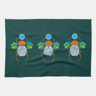 Küchenhandtücher nach dem Muster Scarab Geschirrtuch