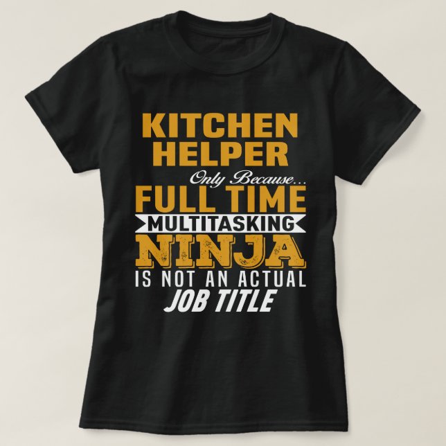 Küchenhelfer T-Shirt (Design vorne)