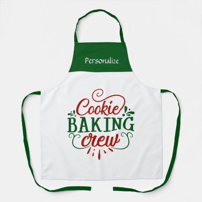 Küchenkochen Ferienplätzchenbacken Personalisieren Schürze (Vorderseite)