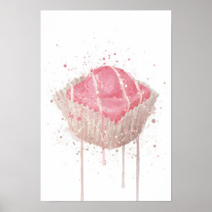 Kuchenkunst-Druck 'French Fancie Strawberry' Poster
