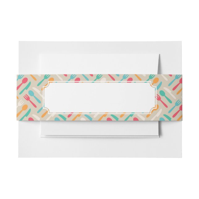 Küchenmuster 3 einladungsbanderole (Vorderseite Beispiel)