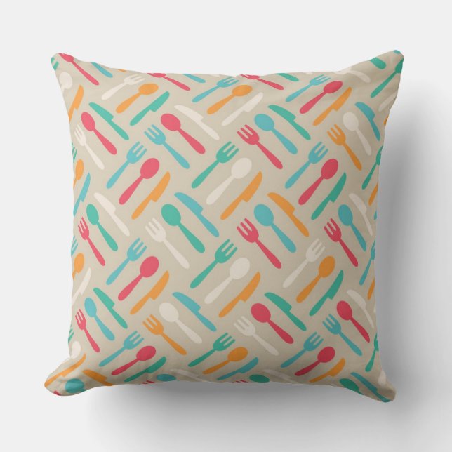 Küchenmuster 3 kissen (Vorderseite)