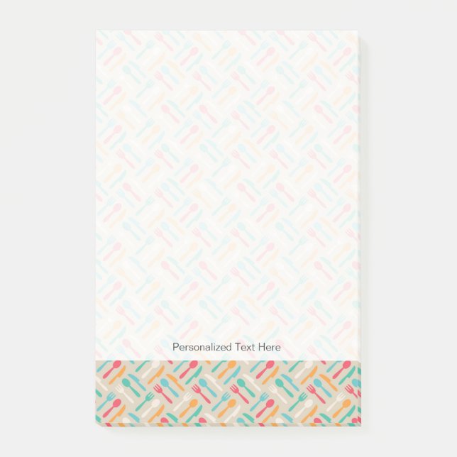 Küchenmuster 3 post-it klebezettel (Vorderseite)