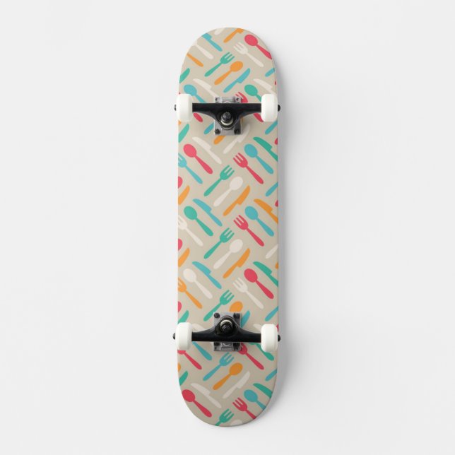 Küchenmuster 3 skateboard (Vorderseite)