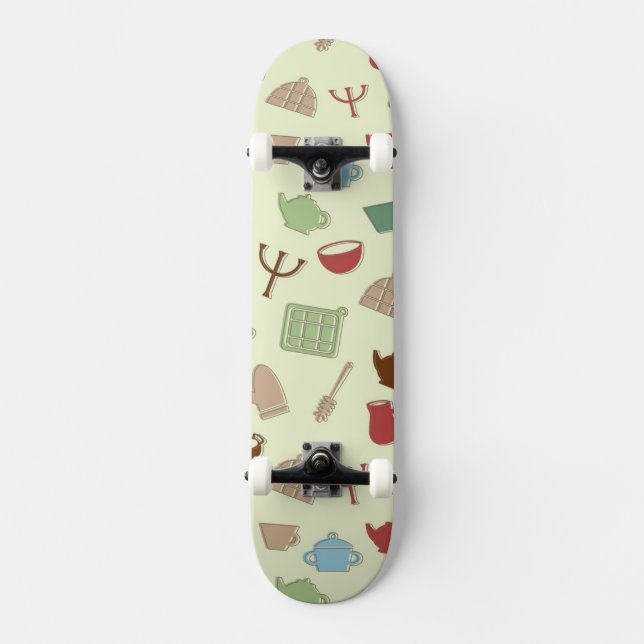 Küchenmuster Skateboard (Vorderseite)
