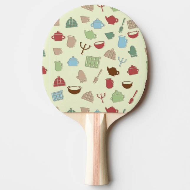 Küchenmuster Tischtennis Schläger (Vorderseite)