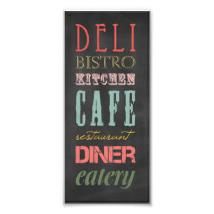 Küchenschachtel KITCHEN RESTAURANT DELI CAFE BI Fotodruck