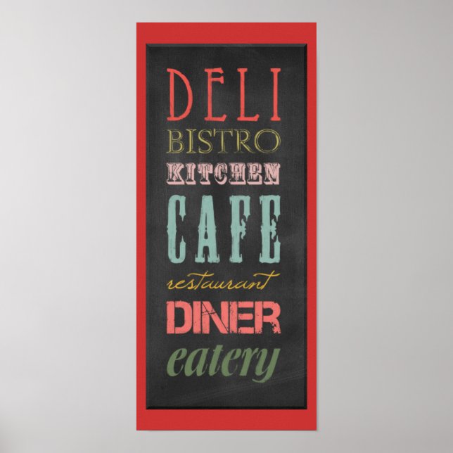 Küchenschachtel KITCHEN RESTAURANT DELI CAFE BI Poster (Vorne)