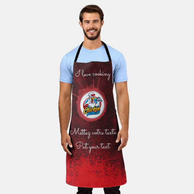 Küchenschürze Hühnchen Grill Master Schürze (Getragen)