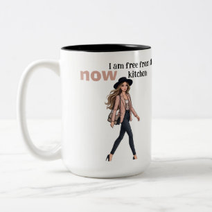 Küchenschürze POD Design Zweifarbige Tasse