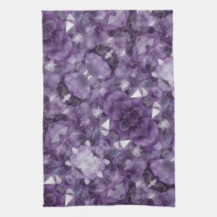 Küchentuch Amethyst Crystal Allover Print