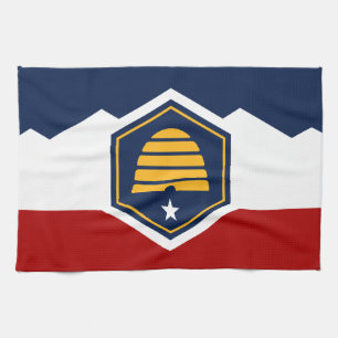 Küchentuch mit der Flagge von Utah, USA