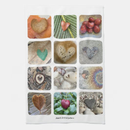 Küchentuch mit einem Herz von einem Dutzend