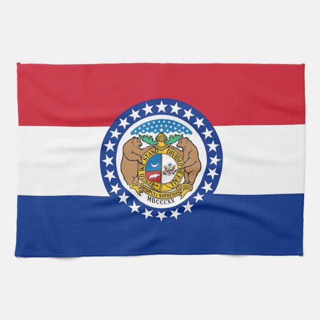 Küchentuch mit Flag von Missouri, USA. (Horizontal)