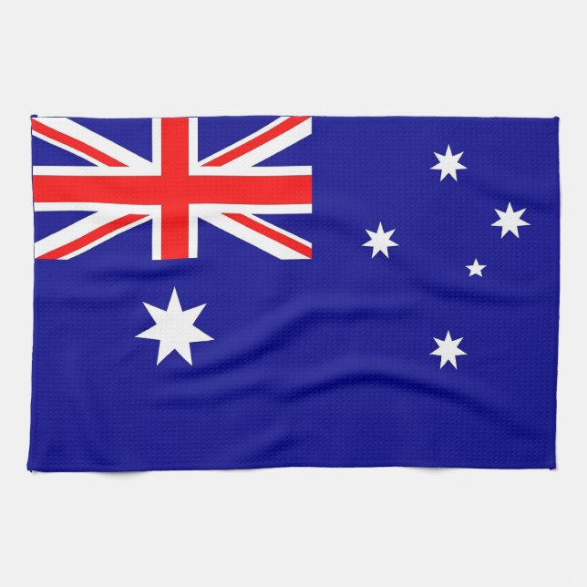 Küchentuch mit Flagge Australiens (Horizontal)