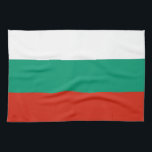 Küchentuch mit Flagge Bulgariens<br><div class="desc">Genießen Sie Ihre Küchendekoration mit unserem exquisiten Küchentuch mit der Flagge Bulgariens! Dieses Küchenhandtuch wurde mit viel Liebe zum Detail gestaltet und feiert das bulgarische Erbe und den Nationalstolz. Die Flagge Bulgariens weist drei horizontale Streifen in Weiß, Grün und Rot auf, die Frieden, Fruchtbarkeit und Mut symbolisieren. Ob Sie bulgarische...</div>