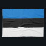 Küchentuch mit Flagge Estlands<br><div class="desc">Fügen Sie Ihrer Küche eine Touch estnischen Stolzes hinzu mit diesem charmanten Küchentuch mit der Flagge Estlands! Dieses stilvolle und praktische Handtuch zeigt stolz die ikonisch blauen, schwarzen und weißen Streifen der estnischen Fahne und macht es zu einer wunderschönen Art, nationalen Flair in Ihren Alltag zu bringen. Egal ob Sie...</div>