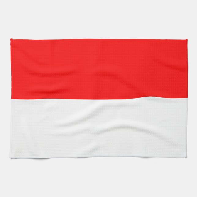 Küchentuch mit Flagge Indonesiens (Horizontal)