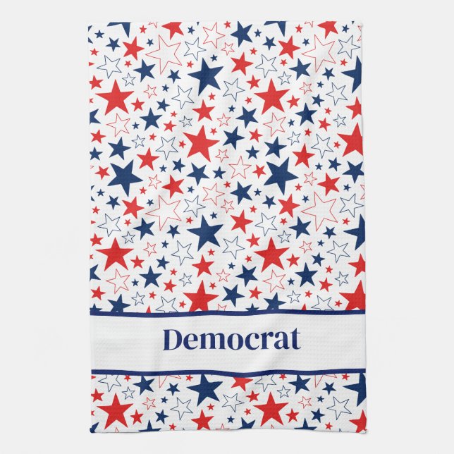 Küchentuch Patriotic Stars Demokrat (Vertikal)