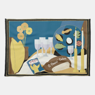 Küchentücher "A Passover Seder Table"