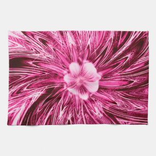 Küchentücher Abstrakt Lines Lila Blume