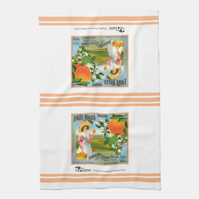 Küchentücher - Claremont CA - Foot Hills Brand (Vertikal)