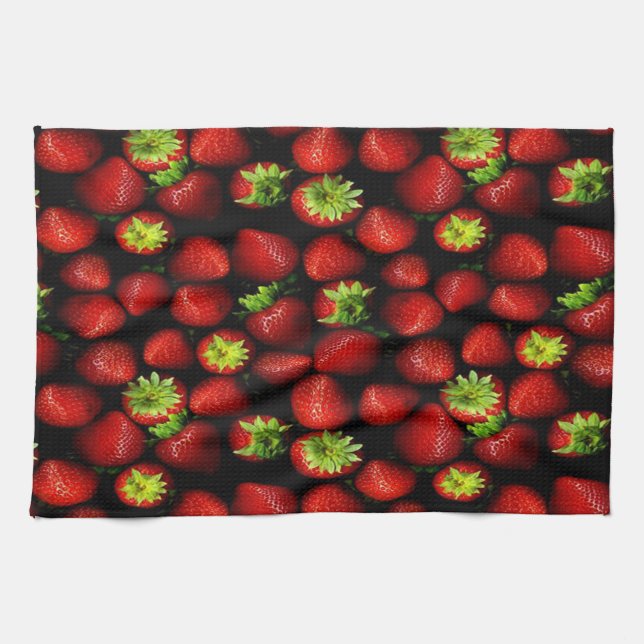 Küchentücher/Erdbeeren Geschirrtuch (Horizontal)