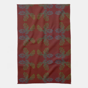 Küchentücher Handtuch Hollover Print red backgroun