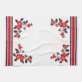 Küchentücher mit rotem Mohn