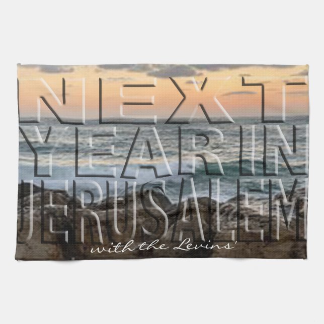 Küchentücher "Nächstes Jahr Jerusalem Strand" (Horizontal)