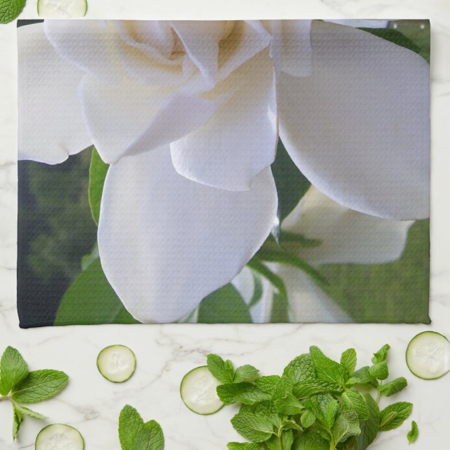 Küchentücher - Naturally Gorgeous Gardenia (Gefaltet)